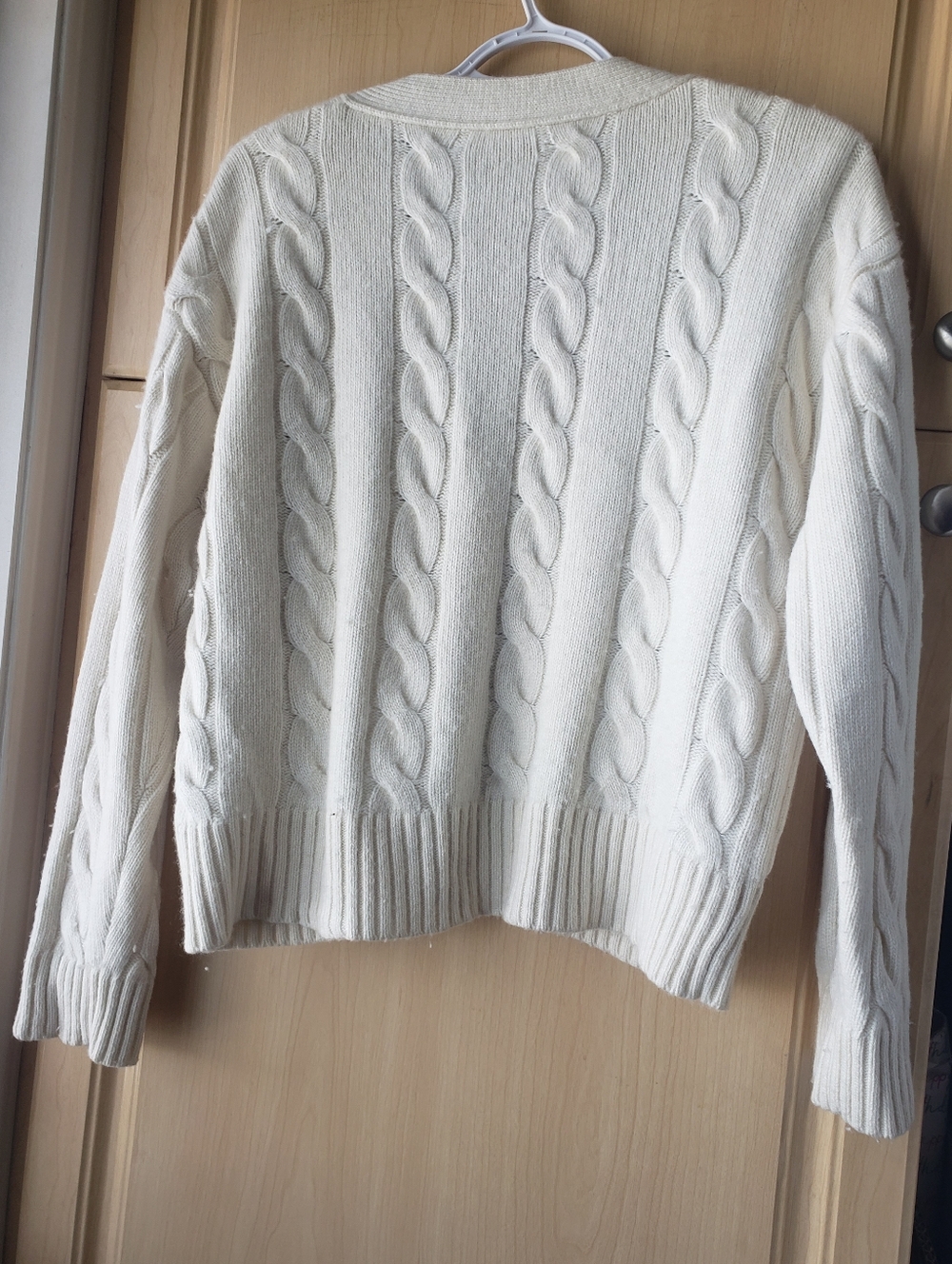 Ralph Lauren Wool Cashmere Blend Cable Knit Knit Button Cardigan - Picture 6 of 9